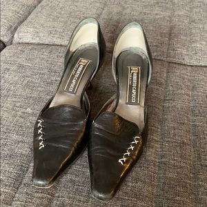 Italian leather kitten heels